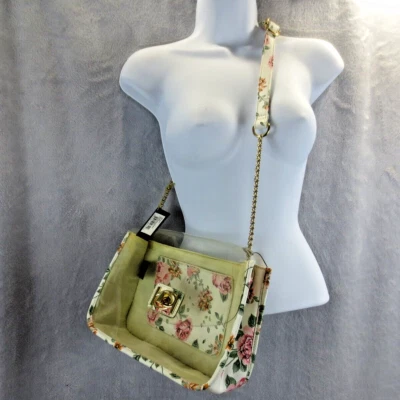 Bebe женщин прозрачный Jodie прозрачный цветочный поворот замок наплечная сумка - Изображение 1 из 4