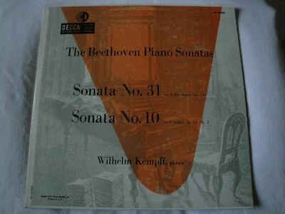 WILHELM KEMPFF THE BEETHOVEN PIANO SONATAS NO.31 AND 10 VINYL LP 1952 DECCA GOLD - Image 1 of 4