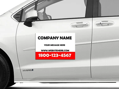 Conjunto de 2 placas de ímã de porta de carro personalizadas - Imagem 1 de 4