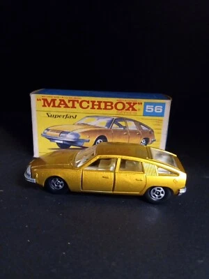 Matchbox Superfast #56 BMC 1800 Pinnfarina 1969 Gold In Solid Orig Script Box - Image 1 of 4