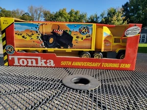 Tonka 50th Anniversary Mighty Dump Truck 1947 -1997 Touring Semi Tractor Trailer - Picture 1 of 9