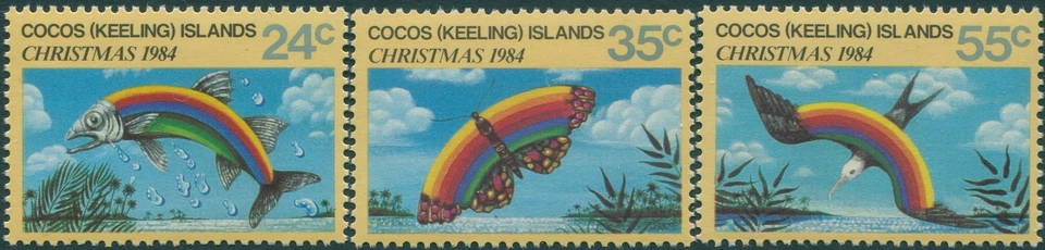Islas Cocos 1984 SG122-124 Juego Navidad MNH Foto 1 de 1