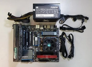 Game PC set Gigabyte GA990FXAUD3 AM3+ Fully Loaded PS CPU Cooler 32GB 240GB SSD - Picture 1 of 18