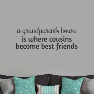 A Grandparent's House Wall Decal - Grandma, Grandpa, Family, Love, Children - Picture 1 of 13