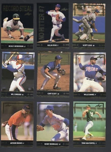 1991 GOLD LEAF BASEBALL ROOKIES AND MOMENTS 23 of 26 cards - Picture 1 of 3