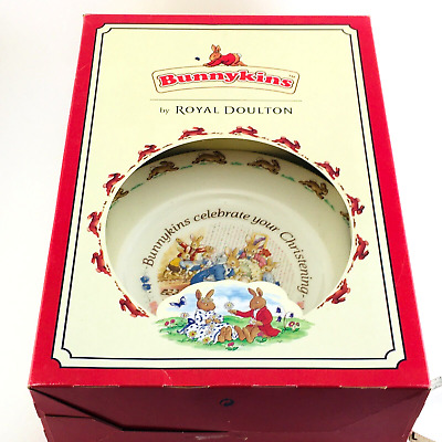 Royal Doulton Bunnykins Christening Plate And Mug Set. 2003 Edition. New In Box. • 44.50$