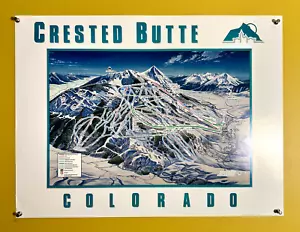 De Colección Original Crested Butte Colorado CO Estación de Esquí de Montaña Años 80 - Imagen 1 de 5