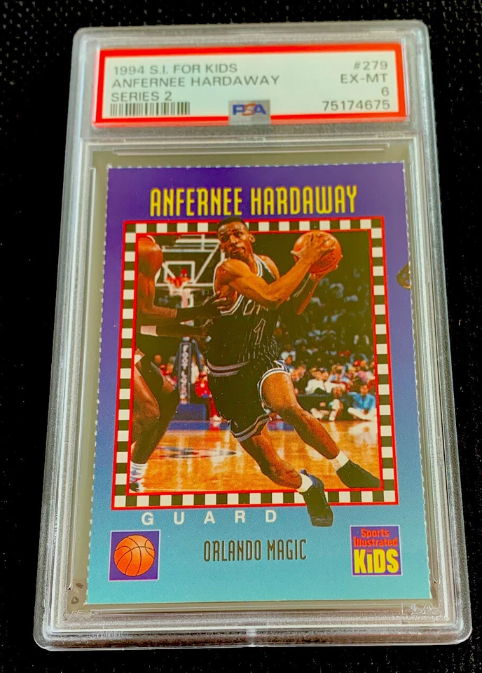 Anfernee Hardaway ROOKIE Penny Sports Illustrated For Kids Orlando Magic PSA 6 - Image 1 of 2