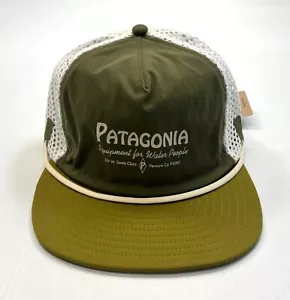 PATAGONIA Merganzer Hat #33482 WATER PEOPLE BANNER: TENT GREEN (WBTE) - Picture 1 of 2