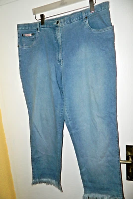 modische Jeans Hose  XXL von *DOLLYWOOD*  in Gr 46-48+ mit Fransen Hingucker !!! - Bild 1 von 4