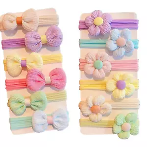 12pcs Girls Hair Accessories Bobbles Elastic Bands Hair Ties Toddler Baby Gift - Picture 1 of 14