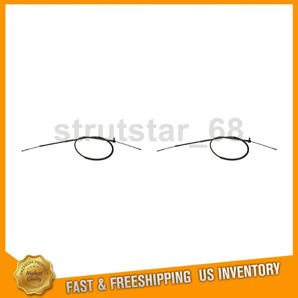 2 Rear Parking Brake Cable Fits Volvo 240 2.3L - Image 1 of 4