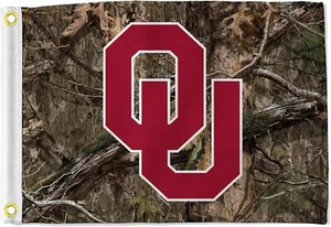 Oklahoma Sooners Flag 12.5" x 18" Boat Flag Golf Cart Flag - CAMO - Picture 1 of 1