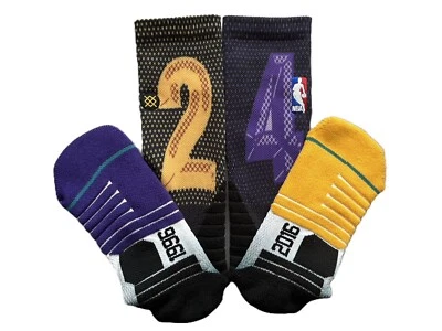 Stance X NBA Kobe Bryant 24 Black Mamba“The Final”1996-2016 Lakers Team Colors L - Image 1 of 4