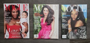 Lot of 3 Vogue Magazines from 2018: Serena Williams, Rihanna, Amal Clooney - Picture 1 of 7