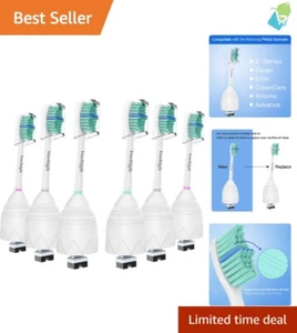 6-Pack Replacement Toothbrush Heads for Philips Sonicare e-Series - Travel Ca... - Picture 1 of 9