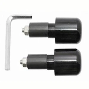 Warrior Black Slim 13mm Handlebar/Bar End Weights - Motorcycle/Motorbike/Bike