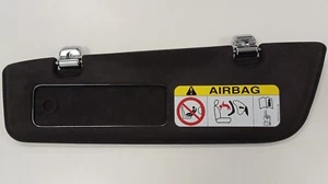 Aston Martin LH Sunvisor - Obsidian Black Alcantara - DBS, Vantage, & DB12 - Picture 1 of 3