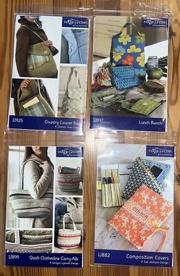 NEW LOT /4 INDYGO JUNCTION PATTERNS--LUNCH BUNCH, CARRY-ALL, BAG, COVER  UNCUT - Image 1 of 2