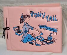 Vintage 1950's pink "Pony Tail" photo scrapbook
