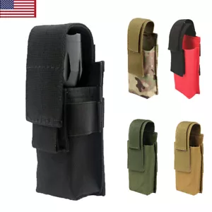 Taktische Molle Taschenlampe Halter Gürtel Holster Taschenlampe Beutel Taschenlampe Tragetasche - Bild 1 von 11