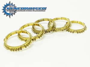 Synchrotech - Brass Synchro Set 1-5 Accord 92-97 (Single Cone 2nd) - Picture 1 of 1