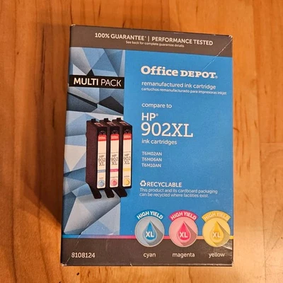 HP 902XL Tricolor Office Depot Ink Cartridge - Image 1 of 3