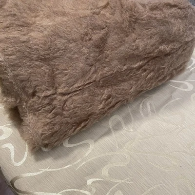 Brown Faux Fir Material Fabric Renaissance Look Vest Crafts  - Image 1 of 3