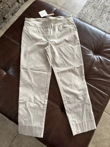 ZAC & RACHAEL Womens Beige Slim Ankle Pants ~ Size 12 ~ New - Picture 1 of 13