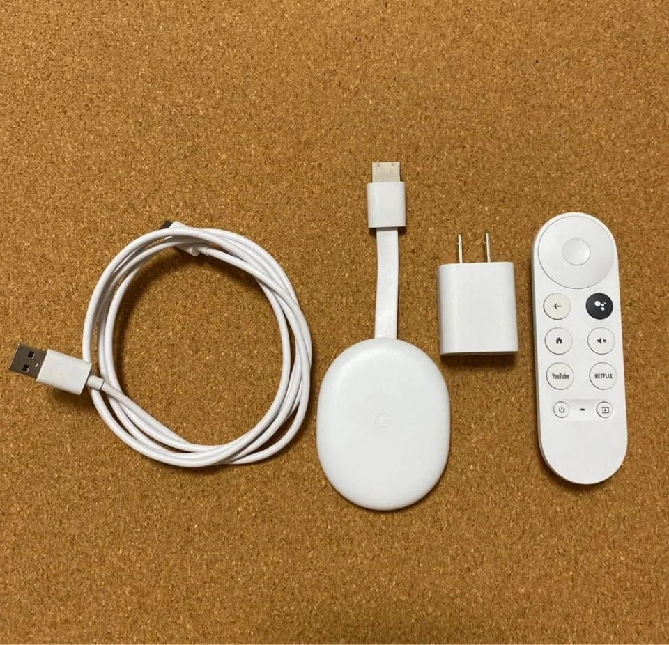 Google GA01919-JP Chromecast with Google TV 4Kmodel Dolby Wi-Fi White Japan - Image 1 of 1