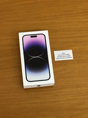 NEW SEALED Apple iPhone 14 Pro 128GB Deep Purple 5G Unlocked 6.1” - A2890 UK - Image 1 of 4