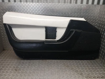 90-96 CORVETTE C4 LEFT DOOR TRIM PANEL ASSY OEM WHITE BLK — 第 1/4 张图片