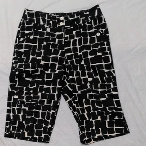 Bermudas de golf Jamie Sadock negras blancas estampadas talla 2 - Imagen 1 de 6