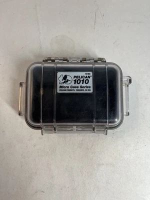 Pelican 1010 Micro Case (Clear with Black Lining) Waterproof Made In USA - Image 1 of 4