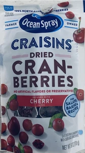 Ocean Spray CHERRY Craisins Dried Cranberries 6 oz PACK - Picture 1 of 1