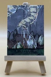 2016 Upper Deck Alien Anthology Sketch Card By Bryan Silverbax Sheppard - Picture 1 of 2
