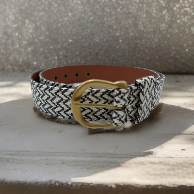 Nuevo con etiquetas Cinturón Target Mujer Tejido Cuero Adhesionado PU Macramé Boho Hippie Grande Foto 1 de 4