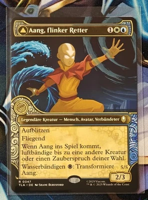 Aang, flinker Retter - Aang und La, Zorn des Ozeans TLA-347 - Rare - NM -Deutsch - Bild 1 von 2