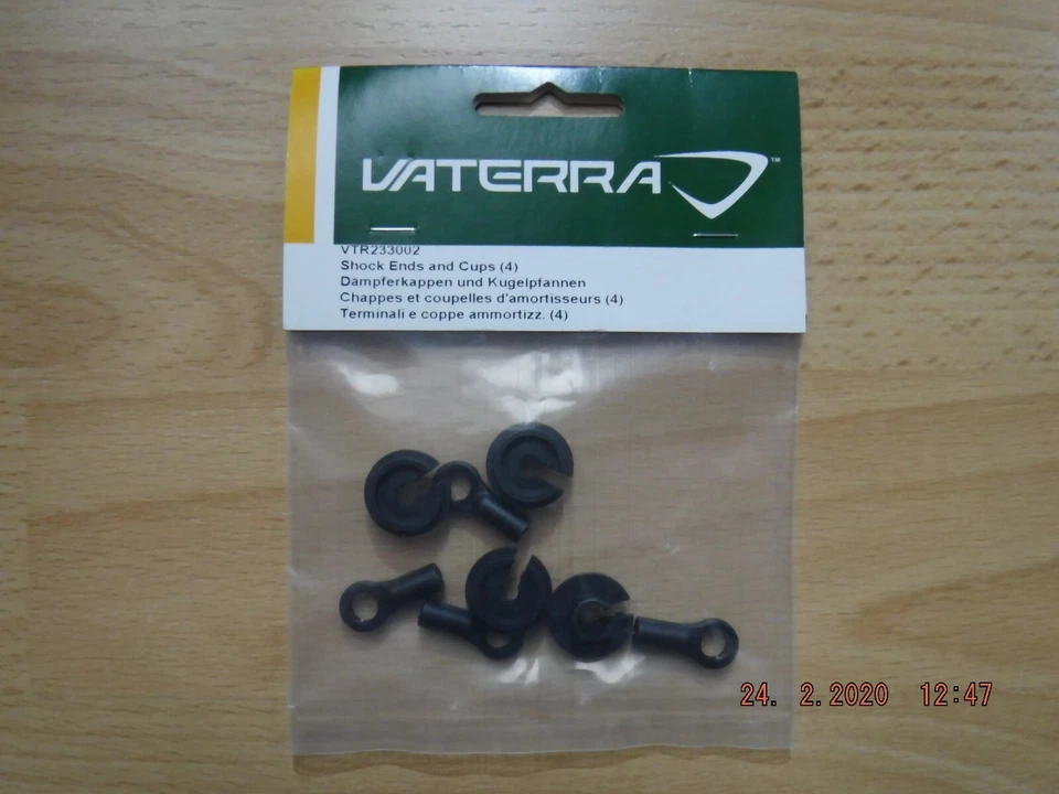 Vaterra VTR233002 Dämpferkappen und Kugelpfannen (4) für Twin Hammers RC-Car - Bild 1 von 1