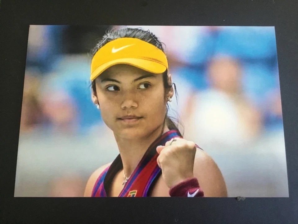 网球超级明星埃玛·拉杜卡努 WINS 2021 美国公开赛 4 x 6 光面照片 — 第 1/1 张图片