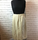 Stylish Cream Soft Leather Aline  Skirt Size Small W28
