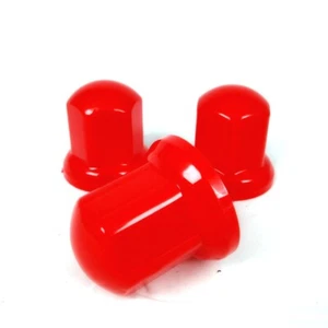60 x 33mm Red Plastic Wheel Long Bolt Caps Covers for DAF Volvo Scania - Picture 1 of 3