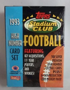 1993 Topps Stadium Club Football High Number 50 Card Set - Picture 1 of 3