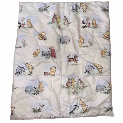 Edredón edredón NoJo Disney clásico Pooh bebé manchado en la parte posterior Foto 1 de 4