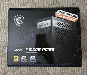 MSI MPG A1000G ATX 3.1 & PCIE 5.1 Ready Gaming PSU Full Modular 80 Plus Gold - Zdjęcie 1 z 3