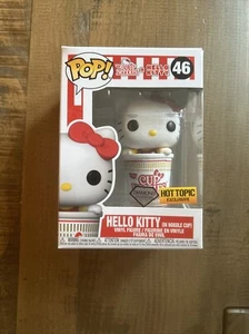 Sanrio Diamond Hello Kitty (In Noodle Cup) Funko Pop! Hot Topic Exclusive - Picture 1 of 6