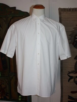 NUEVA Camisa Valentino Blanca Algodón Popelina Gran Tamaño Con Botones Talla 15.5 NUEVA CON ETIQUETAS $575 Foto 1 de 4