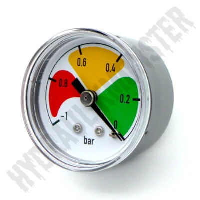 HYDRAULIKMONSTER® Verschmutzungsanzeige Manometer für Saugfilter Hydraulik Öl Vakuum optisch