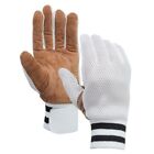 Net Cricket Wicket Keeping Inner Gloves, White suitable for youth medium size US