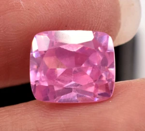 AAA Natural 6.65 Carat Cambodian Pink Zircon Cushion Shape Loose Gemstone 9x8 mm - Picture 1 of 8